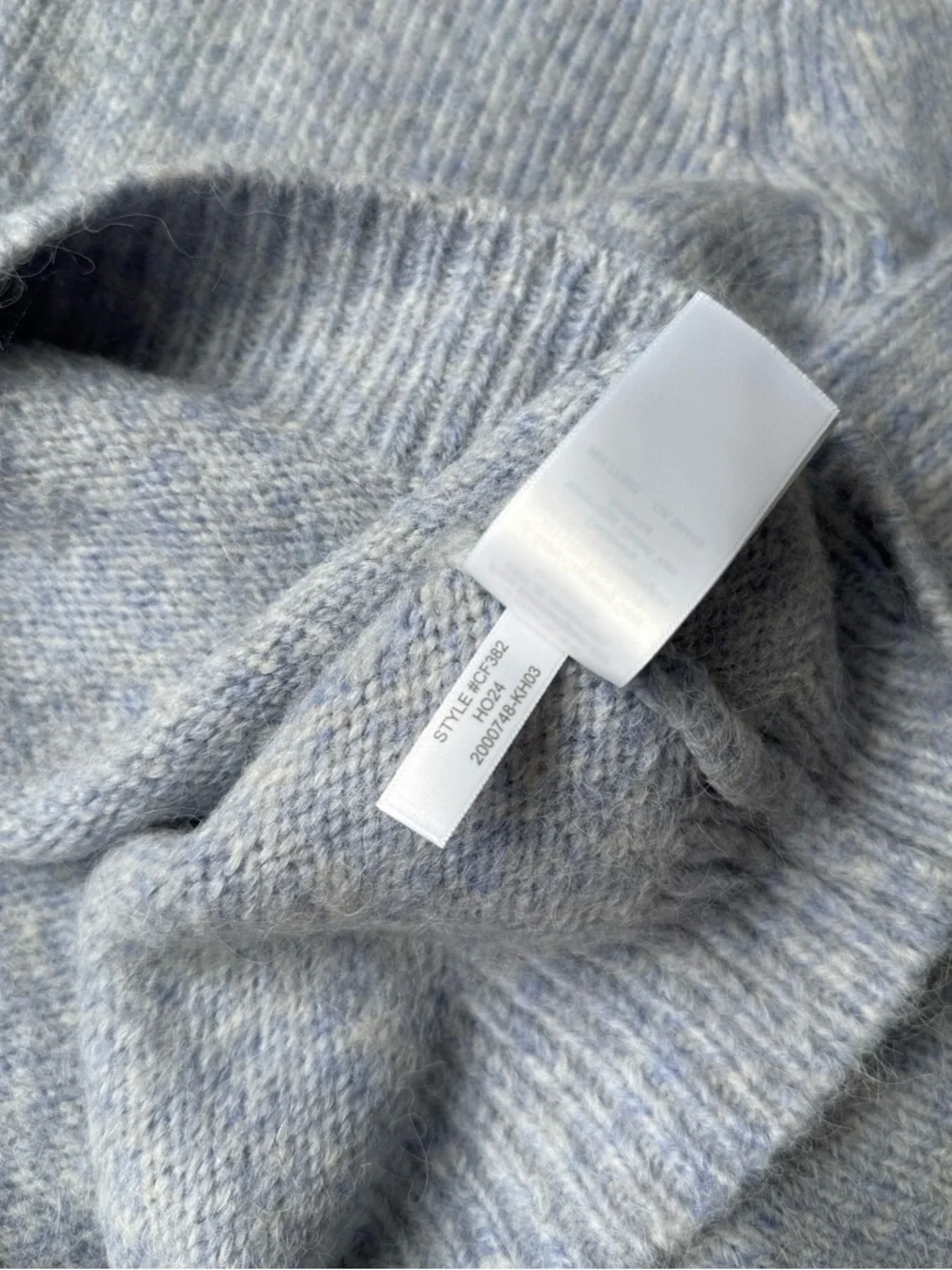 J. Crew Puff-Sleeve Alpaca Blend Crew Neck Sweater Heather Frosted Gray Size XL